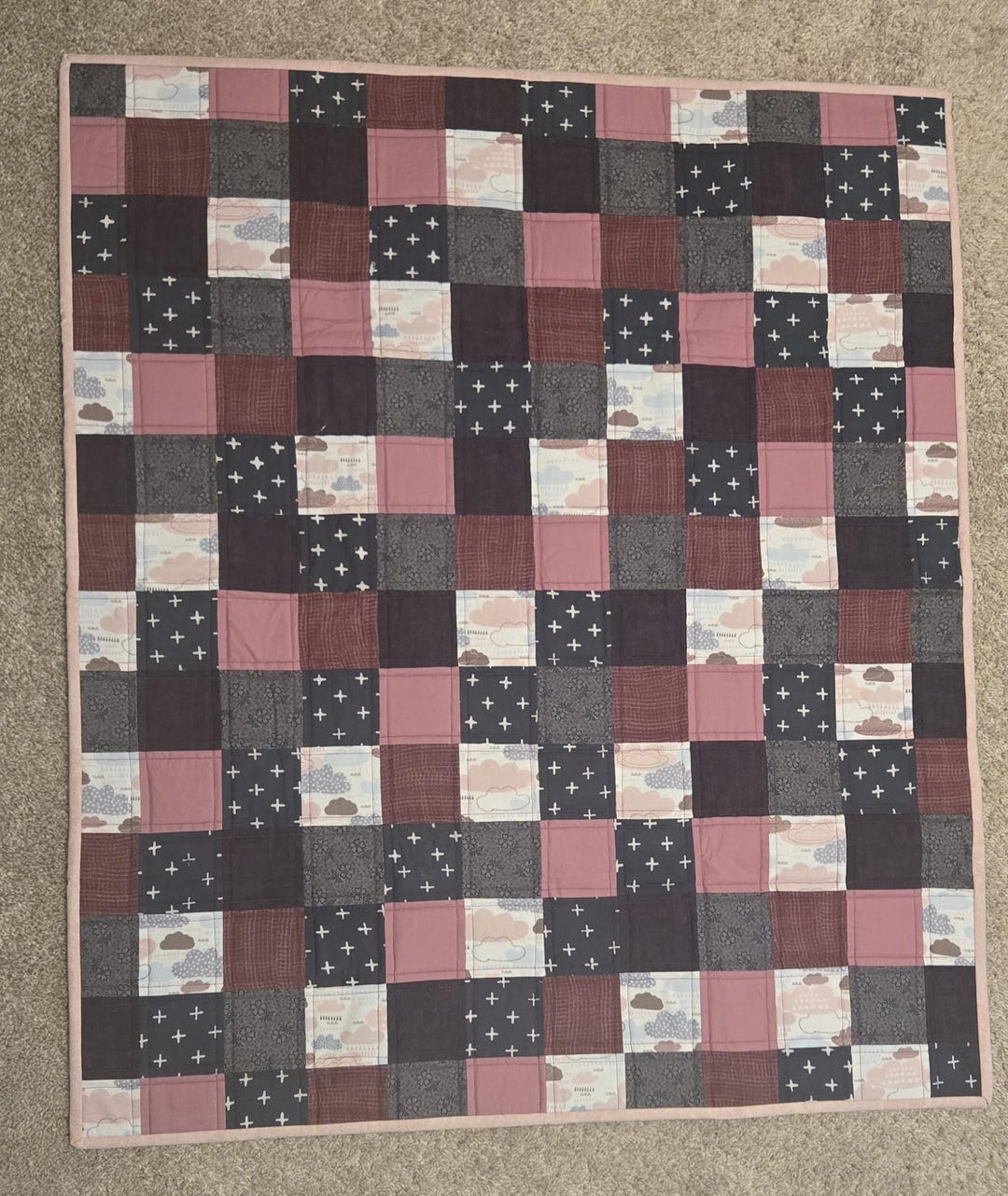 Clouds Baby Quilt - Etsy