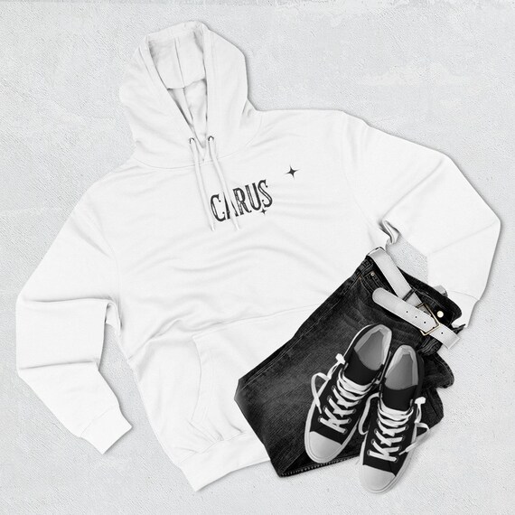 Icarus Graphic Quote Hoodie, Greek Myth Pullover