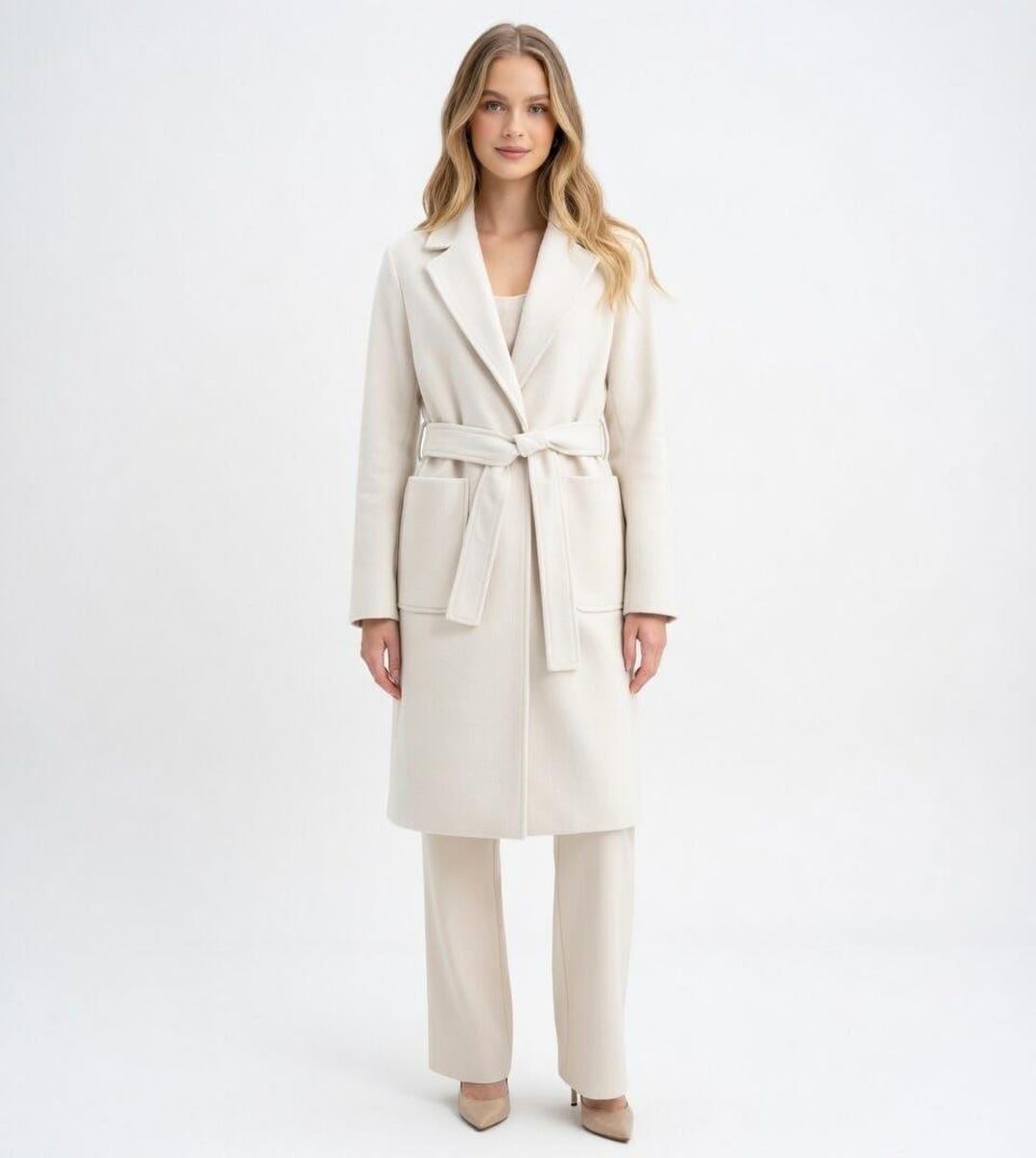 Undercoat Pattern Classic Belted Overcoat Sewing Pattern, Long Winter Coat PDF (instant ...