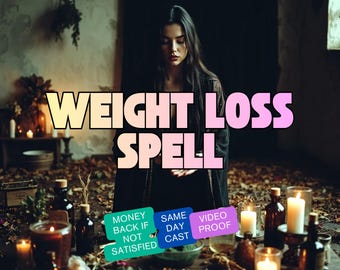 Weight Loss Ritual, Fat Burning, Body Transformation Manifestation, Healthy Lifestyle Energy Work
