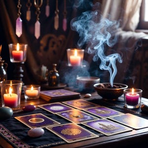 Emergency same hour tarot reading graphic for quick spiritual guidance and clarity.