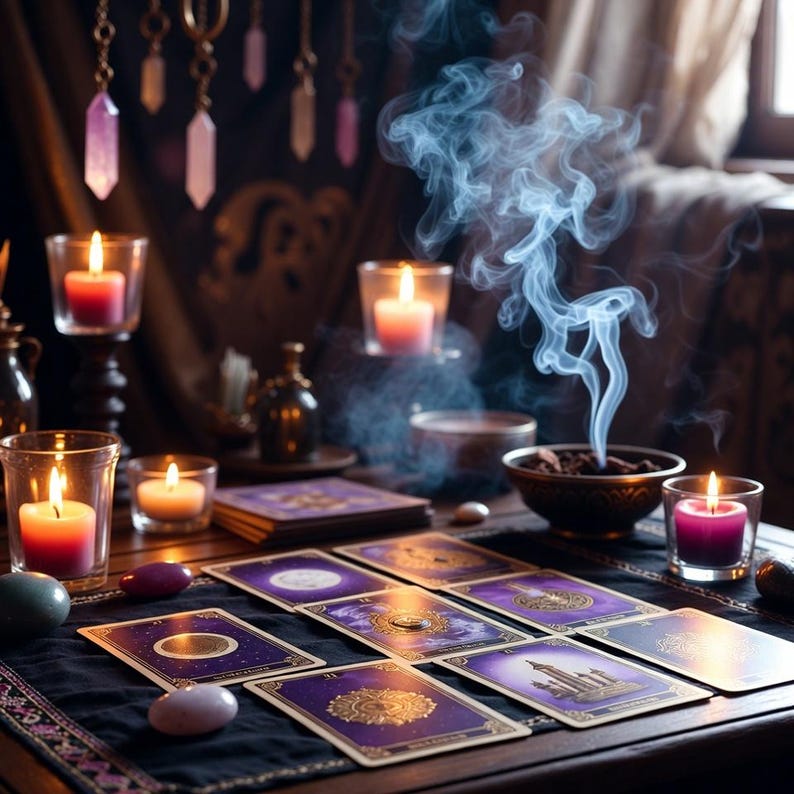 Emergency same hour tarot reading graphic for quick spiritual guidance and clarity.