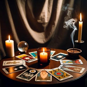 Extra detailed tarot reading PDF report delivered same hour online to a smartphone.