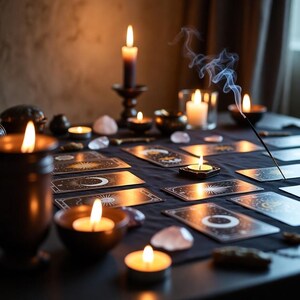 Extra detailed same hour tarot reading text on a beautiful starry night background.