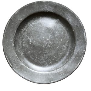 18thC Georgian Pewter Plate