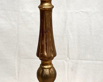 Continental 19thc Giltwood Altar Pricket Stick candle holder