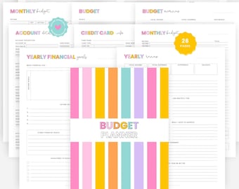 Printable Budget Planner | Finance Journal | Budgeting Binder | Instant Download | A4 and Letter