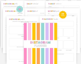 Instagram Planner: 20+ Printable Pages