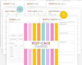 Self-Care Planner | Self-Love Planner | Self-Help | Mindfulness Journal | Printable PDF, Instant Download