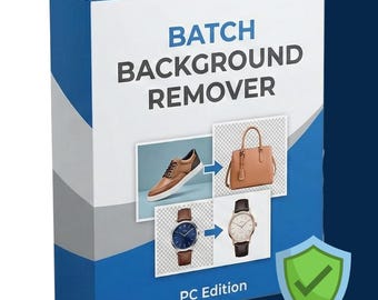 Batch Background Remover | Bulk Photo Editor for PC (Digital Download, PDF Guide)