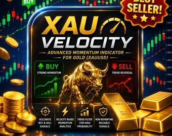 XAU Velocity, XAUUSD Signals, TradingView Indicator, Momentum Strategy, Gold Scalping Tool, Forex Signal, Non Repainting