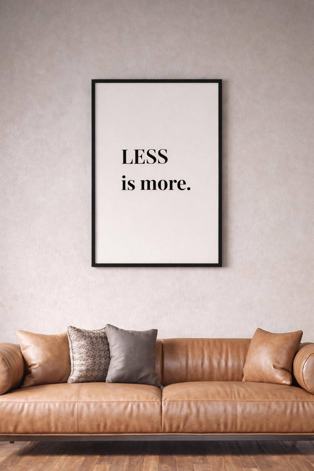 Less Print Out Less is More Editorial Typography Print, Minimal Wall Art Printable ...