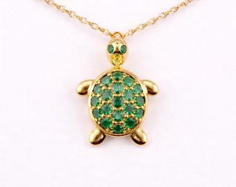 Turtle Pendant Necklace • Gold Turtle Necklace • Cute Animal Jewelry • Minimalist Nature Necklace • Everyday Charm • Gift for Her