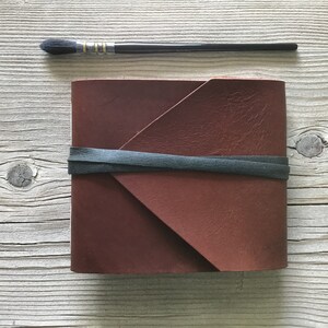 The Unassuming Watercolorist Sketchbook,Handmade Leather Watercolor Sketchbook,Arches 140lb Paper,Hand Stitched,Artist Gift,Just Journal It