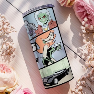 Batman Gotham City 20oz Tumbler Wrap PNG | Sublimation Design | Comic Villains Cup Wrap Digital Download image 5