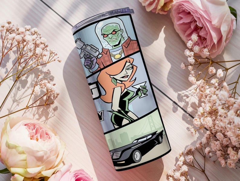 Batman Gotham City 20oz Tumbler Wrap PNG | Sublimation Design | Comic Villains Cup Wrap Digital Download image 5