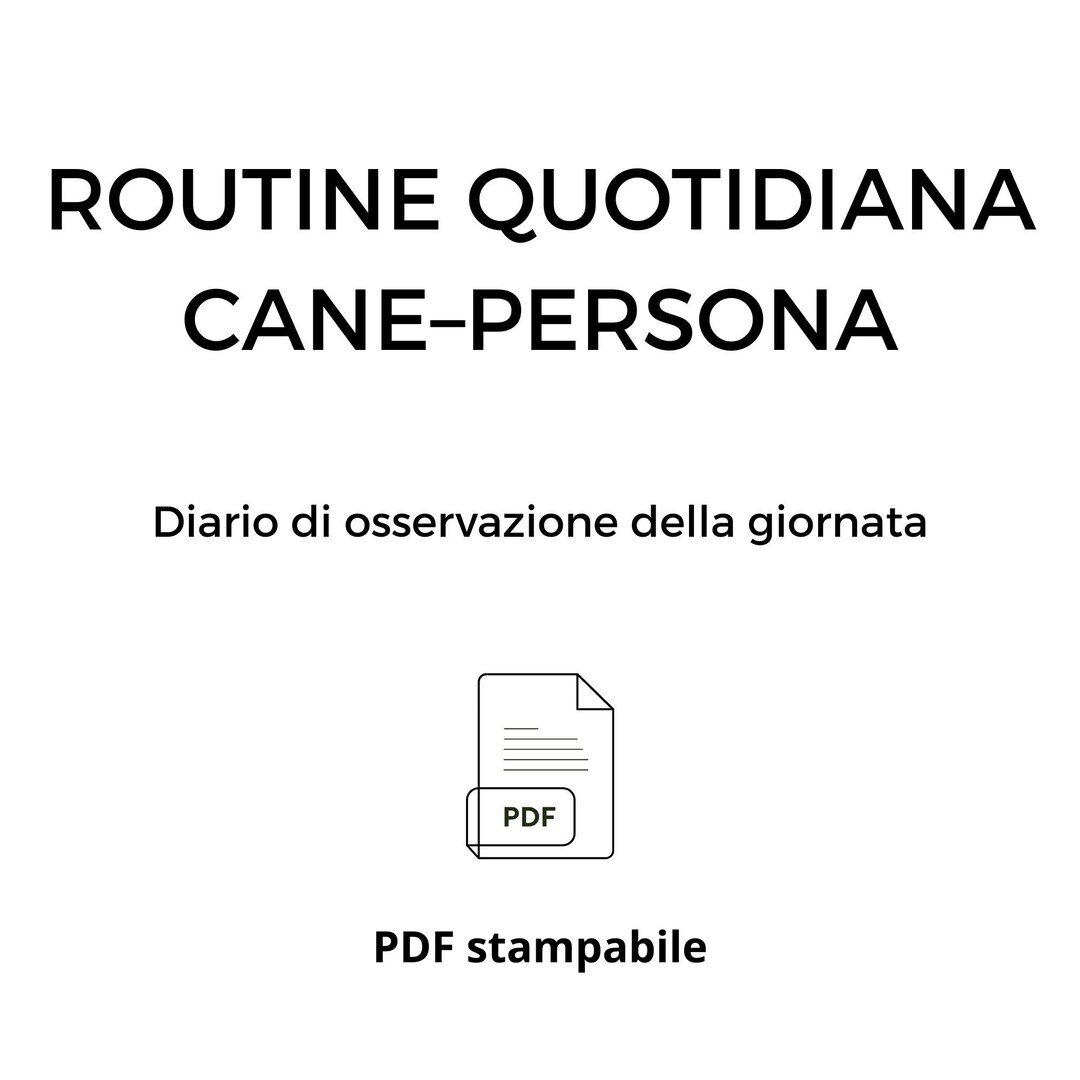 Observation From Daily Routine Dog-to-human Daily Routine | Daily Observation Log | Printable PDF - Etsy