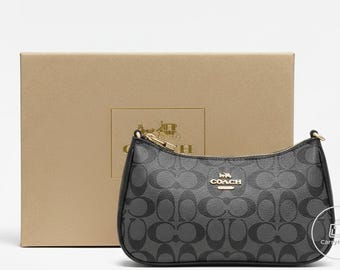 Coach Vintage Black Leather Shoulder Bag - Etsy Canada