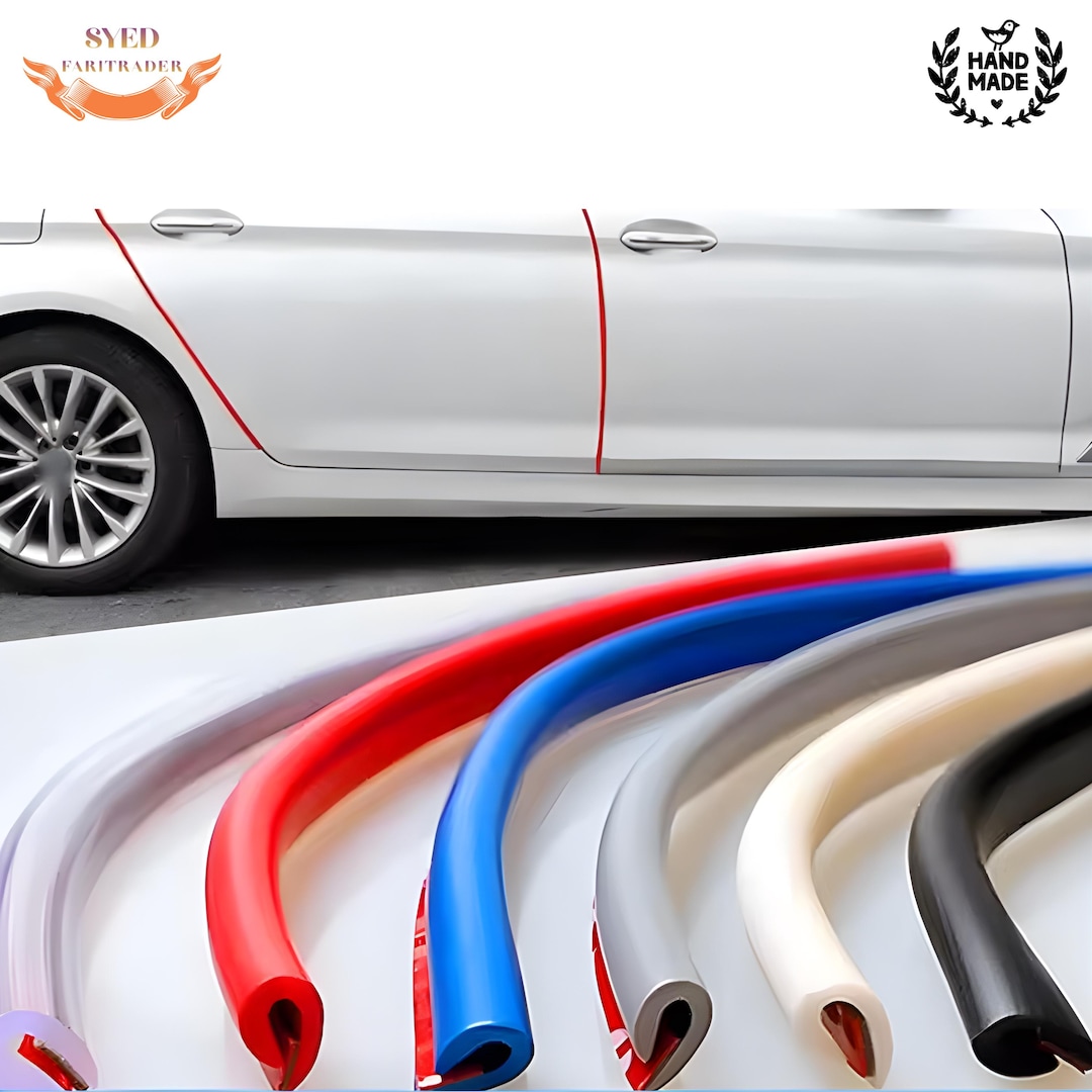 Car Door Edge Guard U-type Anti-collision Rubber Protector Strip 5M 10M ...