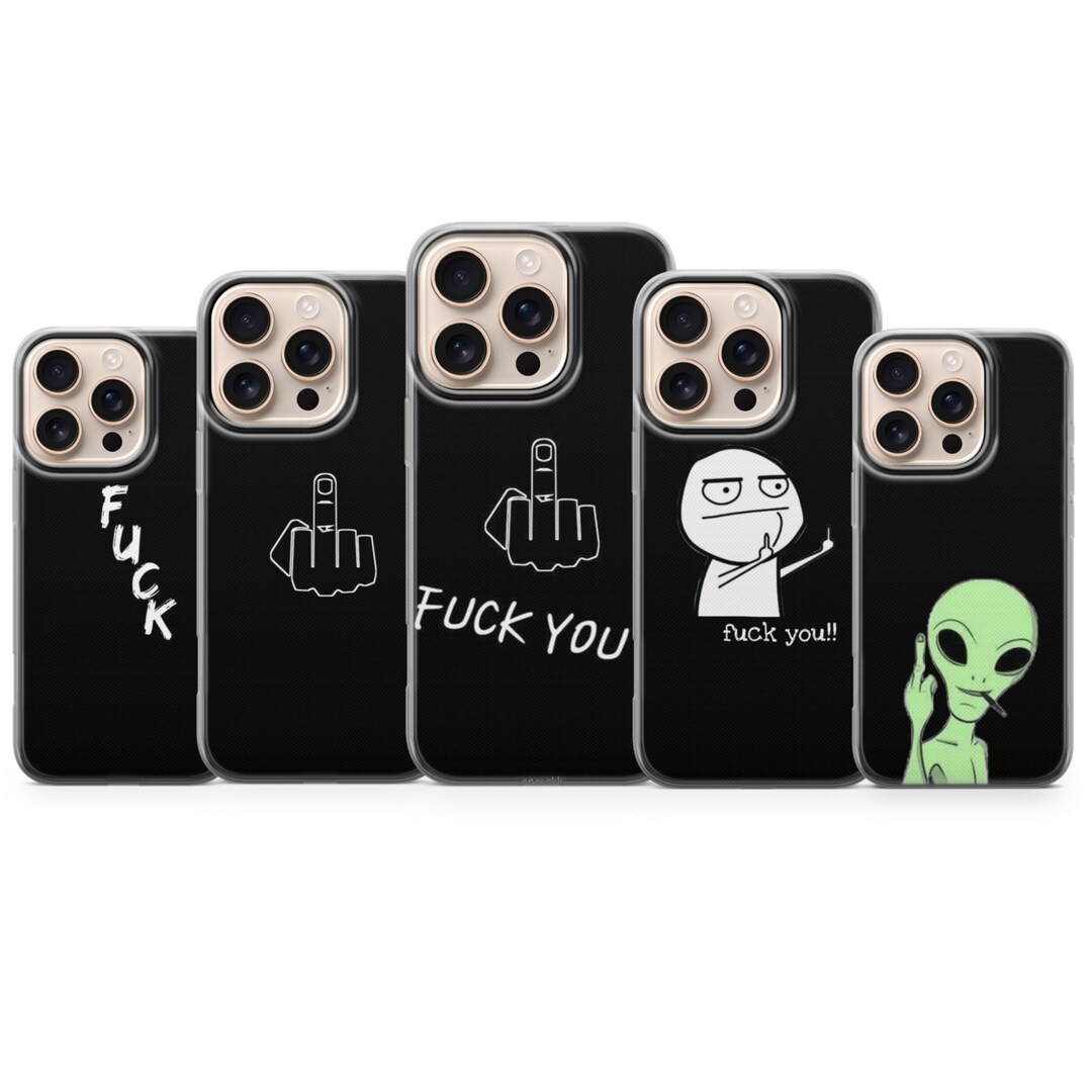 Rude Computer Case Middle Finger Phone Case, Rude Humor Gift, Edgy TPU Cover (iphone ...