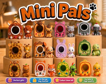 Blind Box Fidget Toy, Adopt Me Pets Bagcharm | Cat Bag Charm, Pocket Pals, Suprise Box, Keychains, Book Lover Gift Box, Fidgets