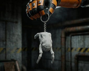 Half Life Headcrab Keychain | Creepy Cute Backpack Charm | Weird Alien Zipper Pull | Spooky Car Mirror Hanger | Unique Gamer Boyfriend Gift
