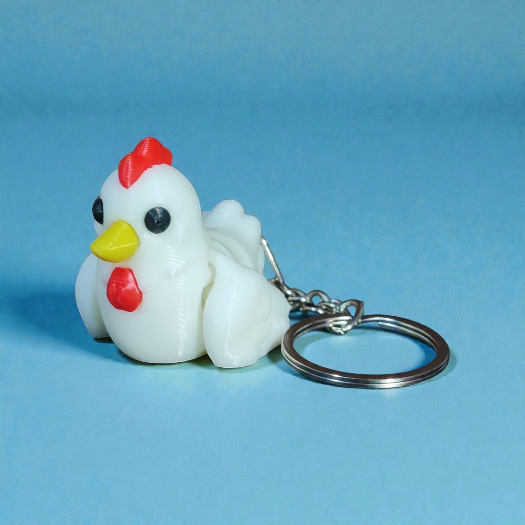 Articulated Chicken Keychain | Farm Animal Fidget Toy | Funny Hen ...