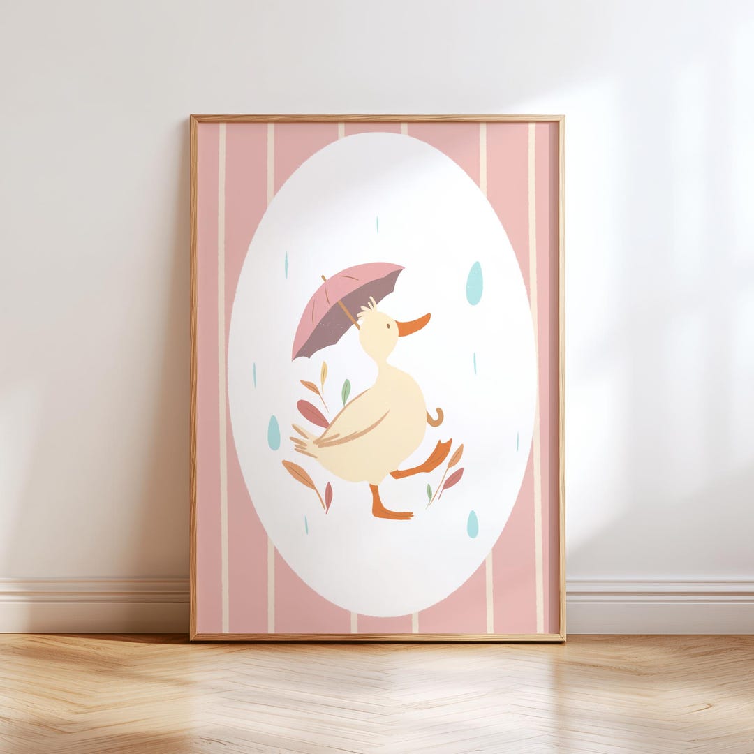 Goose Nursery Wall Art Printable Cute Goose Wall Art for Kids Room ...