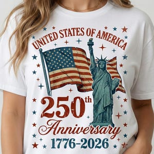 USA 250th Anniversary PNG, America 250 Emblem 1776-2026, Semiquincentennial Sublimation, Patriotic Badge, Vintage Flag, July 4th