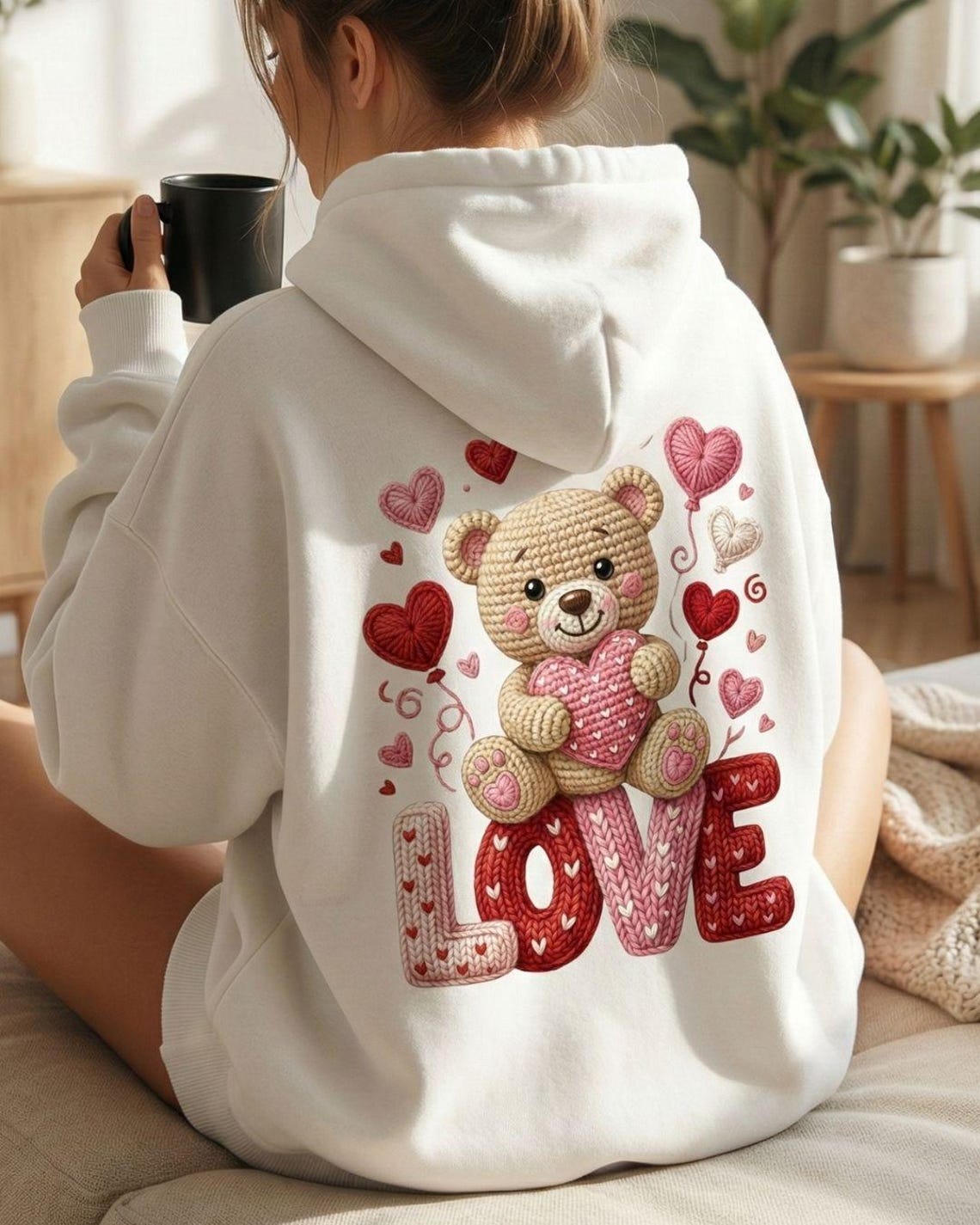 Valentine Teddy Bear PNG | Cute Love Bear Clipart | Valentine’s Day ...