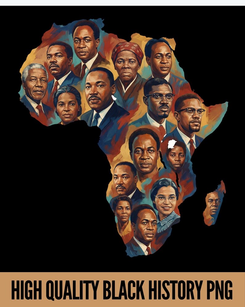 African Map PNG, Black History Month Shirt, Afrocentric Sublimation ...