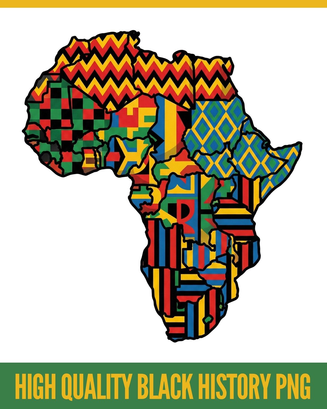 African Map PNG, Black History Month Shirt, Afrocentric Sublimation ...