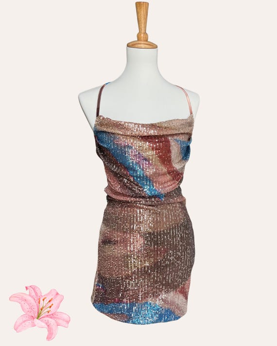 Sequin Mini Dress Made in Italy  Zara Larsson Inspired Sparkly Bodycon  Dress 2000s Popstar Aesthetic Size S Y2k Sequin Dress - Etsy Ireland