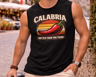 Calabria Chili schärfer als du denkst Muskelshirt | Italienischer Regionsstolz