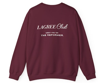 Lagree Club Sweatshirt | *Reformer Athleisure Wear Rundhals | Gym Bekleidung, Pilates Geschenk