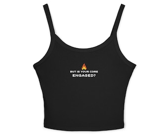 Aber ist Ihr Kern verlobt? Training Tank Top | Pilates und Lagree Fitness Top | Lustiges Gym Tank | Womens Activewear Geschenk | Sculpt und Barre