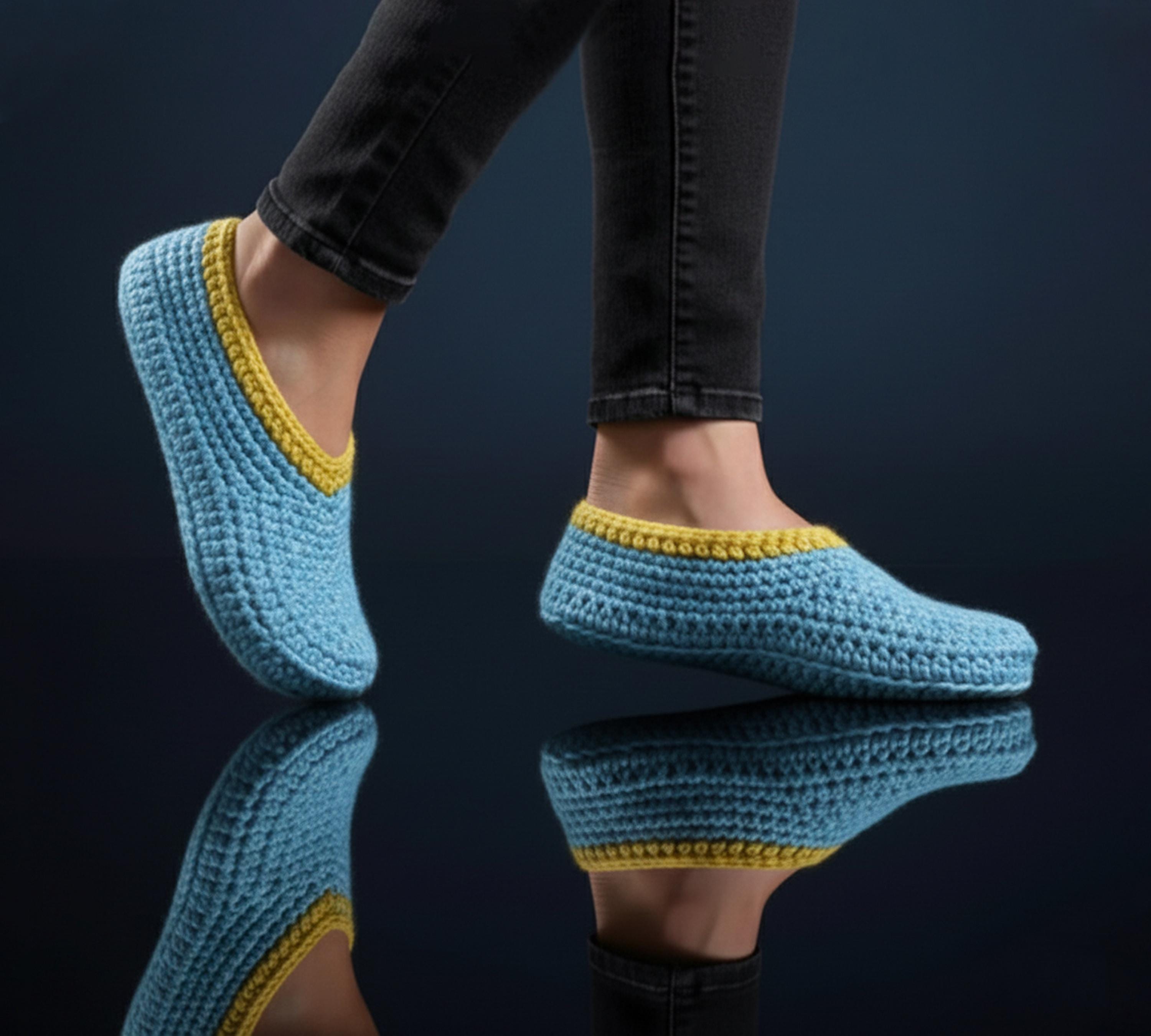 Chaussons Tissés Artisanaux Multicolores Pour Enfant/adolescent - Taille Unique, Bon état
