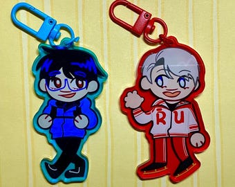 Yuri!!! on Ice double sided keychains