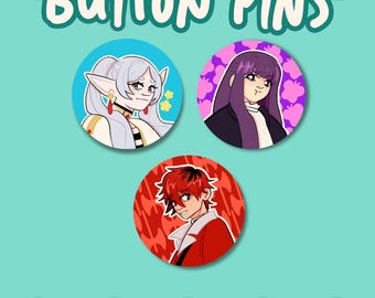 Frieren Button Pins