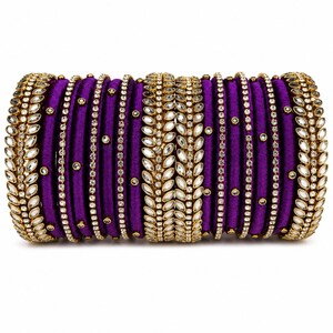 Silk Thread Bangles Set, Handmade Fabric Wrapped Bangle, Indian Ethnic Bridal Jewelry, Colorful Threaded Bangles, Gift for Her