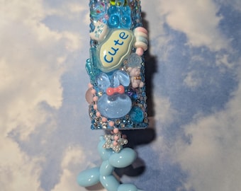 Kawaii Decoden Bedazzled Bic Lighter With Dangle