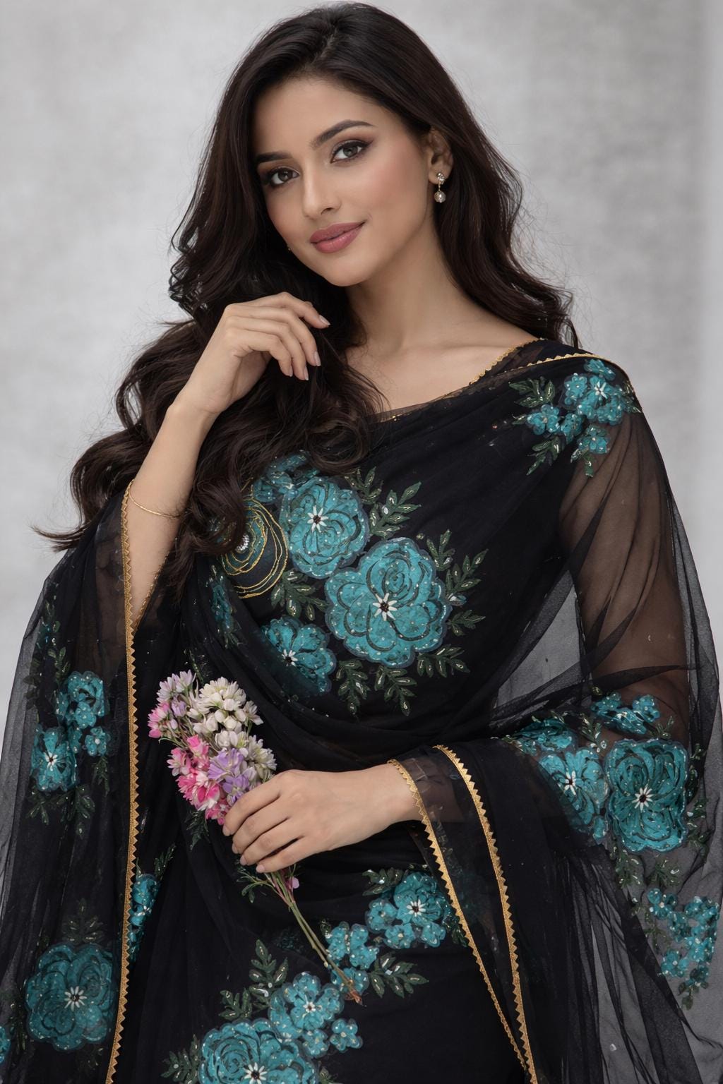 white christmas dresses Green Katan Silk Set D2011 – Zeek Store main image 0
