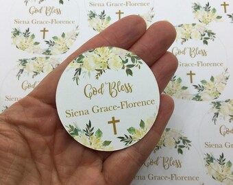 Baptism Favor Stickers