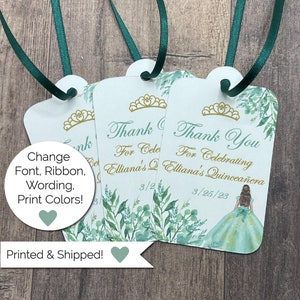 Quinceanera Favor Tags