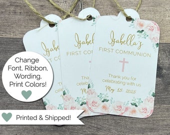 First Holy Communion Favor Tags