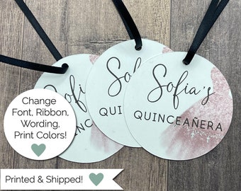 Quinceanera Favor Tags