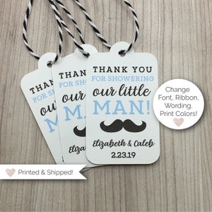 Personalized Little Man Mustache Shower Favor Tag, Boss Baby Tags, Printed Favors Tags, Baby Boy, Bow Tie, Oh Boy, Vintage Boy, Sprinkle Tag
