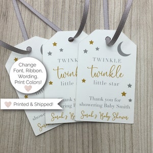 Twinkle Twinkle Little Star Shower Favor Tags