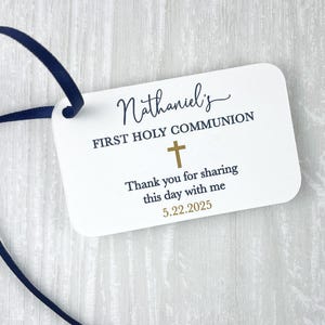 Personalized First Holy Communion Favor Tags