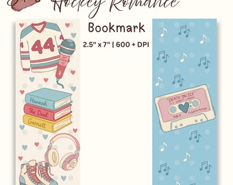Campus Hockey Romance Bookmark, College Romance Gifts for Readers, Booktok Sport Bookmarks.
